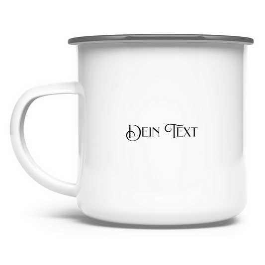 Emaille Tasse .